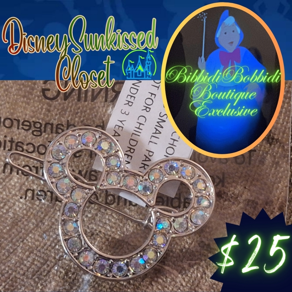 Disneyland Exclusive Fantasyland Bibbidi-Bobbidi-Boutique Mickey Hair Clip Beret